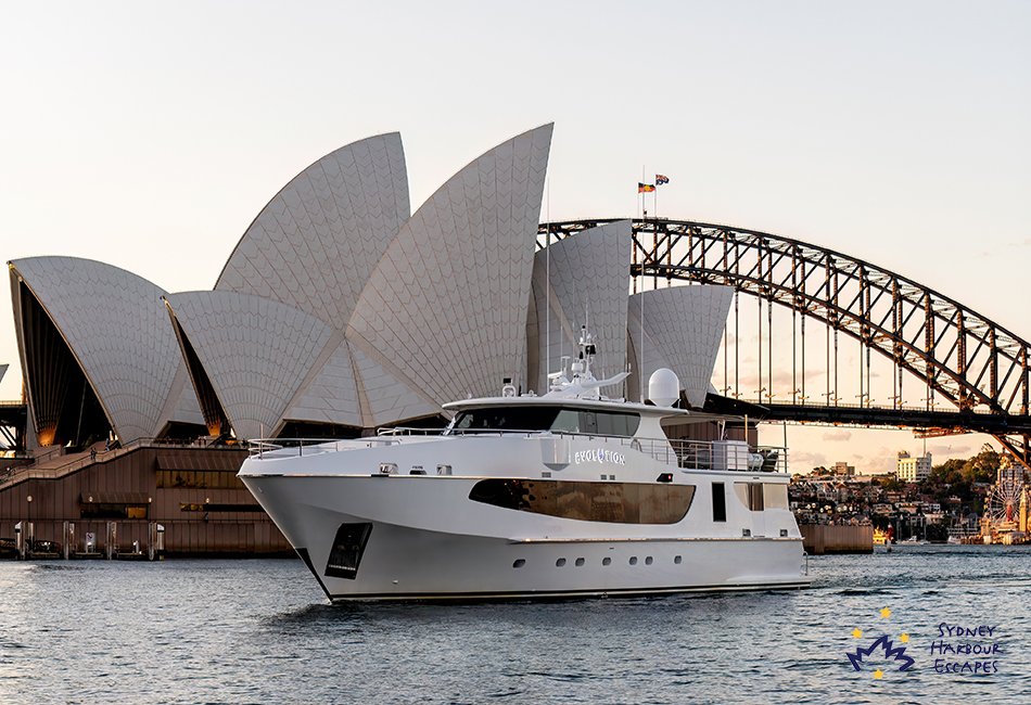 EVOLUTION Evolution Boat Hire - New Years Day Charter - Sydney Harbour Cruises